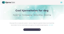 Desktop Screenshot of hjerneradet.no