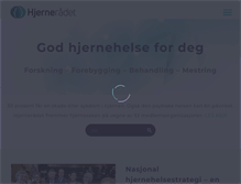 Tablet Screenshot of hjerneradet.no